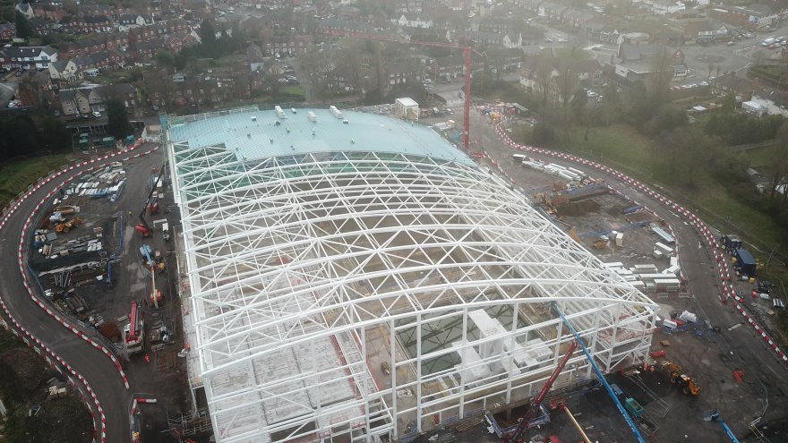 Dive tower completion marks major milestone for Sandwell Aquatics Centre