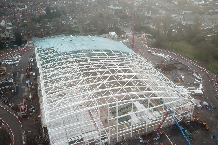 Dive tower completion marks major milestone for Sandwell Aquatics Centre