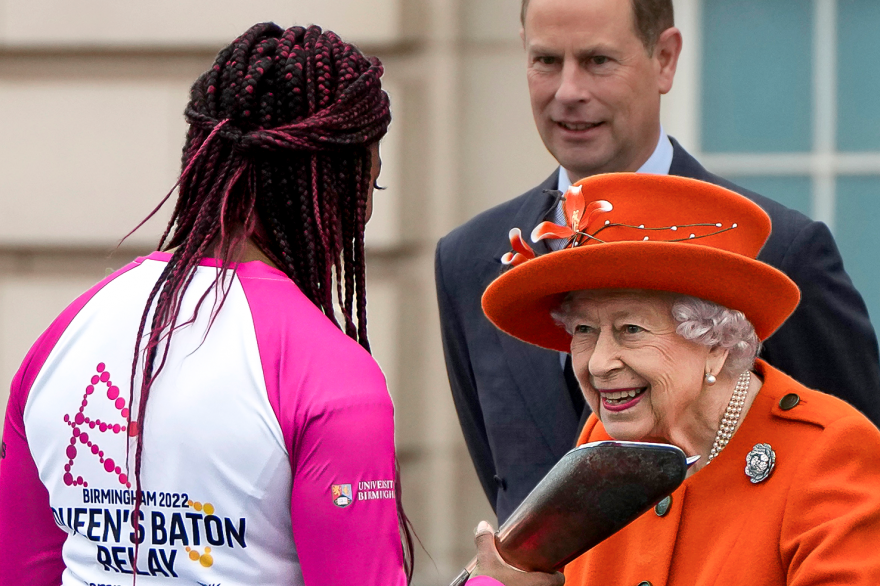 The Queen launches the Birmingham 2022 Queen's Baton Relay at Buckingham Palace