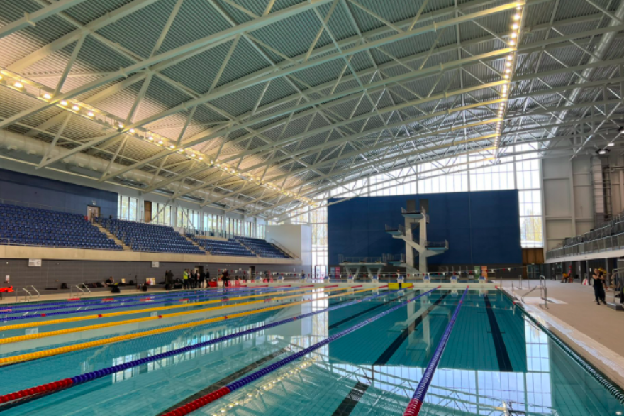 ​Birmingham 2022 celebrates 100 days to go at completed Sandwell Aquatics Centre